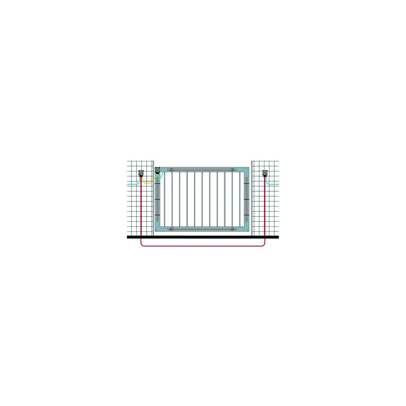 Cable VIGIBOX kit pour portail simple, 2 kits pour réaliser un double battant