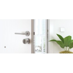 Cylindre Europeen Gris Danalock BLE Z-WAVE fourni avec piles