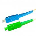 Cordon fibre optique de raccordement armé - SC APC M/SC UPC M - 10m