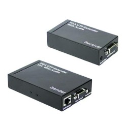 ÉMETTEUR / RÉCEPTEUR VGA (HD 15) VIA RÉSEAU RJ45 - SON VIA J