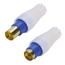 Kit 2 prises TV 9.52mm M+F...