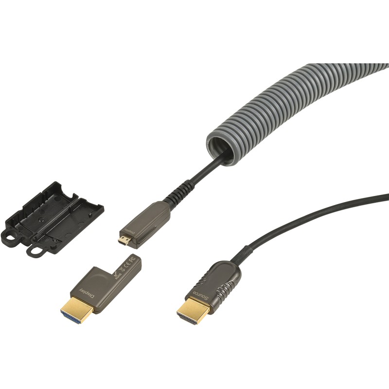 CORDON AOC HDMI A M/M + ADAPT HDMI D F/A M- 4K/60IPS - 100M