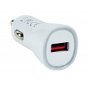 Chargeur USB A F - sur allume-cigare - 5V2.4A (Smart Charge) - blanc