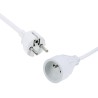 Rallonge électrique (2 P+T) M/F - 3 x 1.5mm² -16A - 3680W - blanche - 3m
