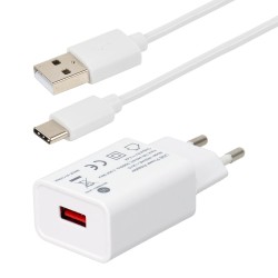 KIT chargeur mural USB A 12...