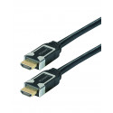 Cordon HDMI A M/M - IMMUNITY - 4K/60ips HDR 4:4:4 - gaine striée - OR - 1m50