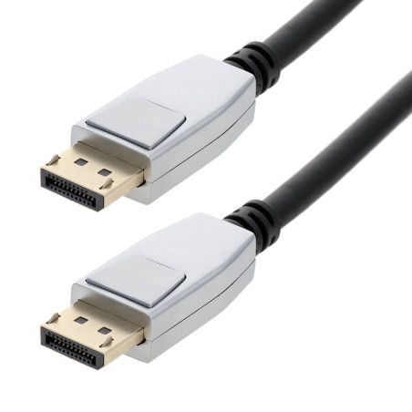 Cordon DisplayPort 2.1 M/M - 8K - prises métal - noir - 2m