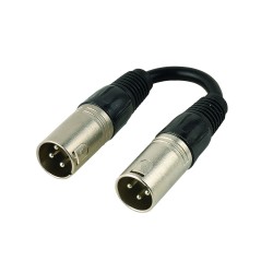 Adaptateur XLR 3 broches mâle / mâle - 0m15