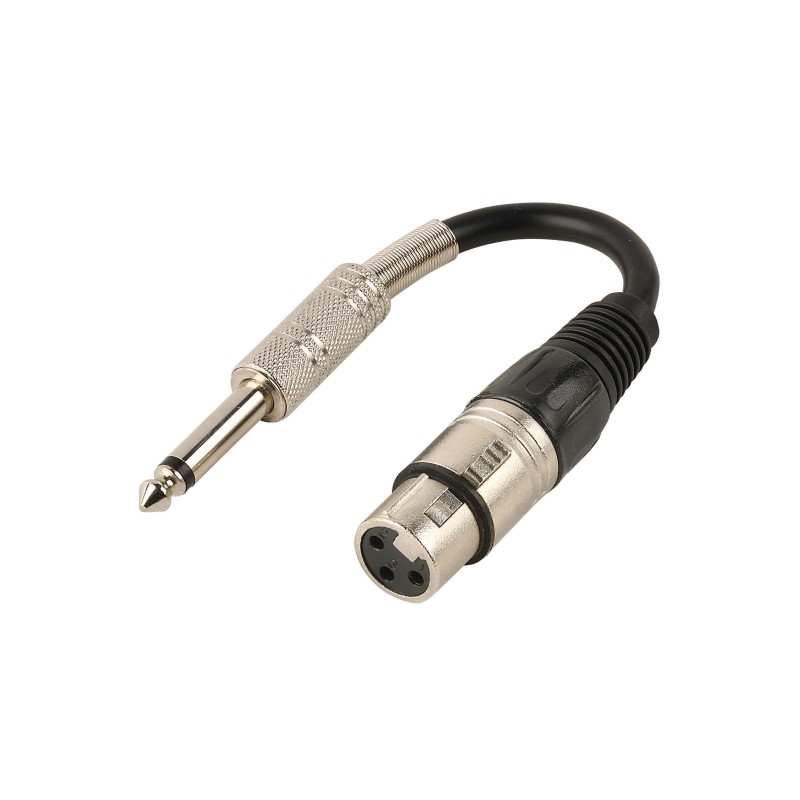 Adaptateur XLR 3 broches F / Jack 6.35mm M - Stéréo - 0m15