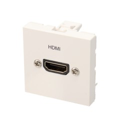 Plastron HDMI avec taversée droite - AF/AF - 2 modules - obturateur LEGRAND