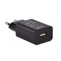 Chargeur USB A F - sur secteur 230V - 5V/1A - 5 W - noir mat