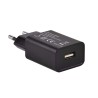 Chargeur USB A F - sur secteur 230V - 5V/1A - 5 W - noir mat