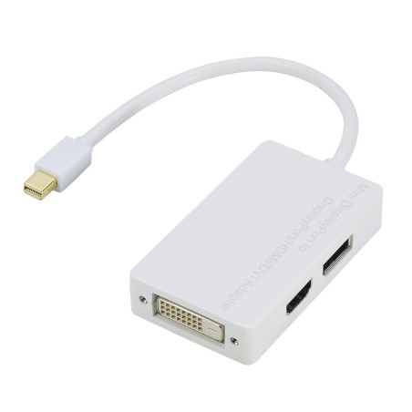 Convertisseur mini DisplayPort 1.1 M vers HDMI A/DVI-D/DP F - plug&play - 0m15