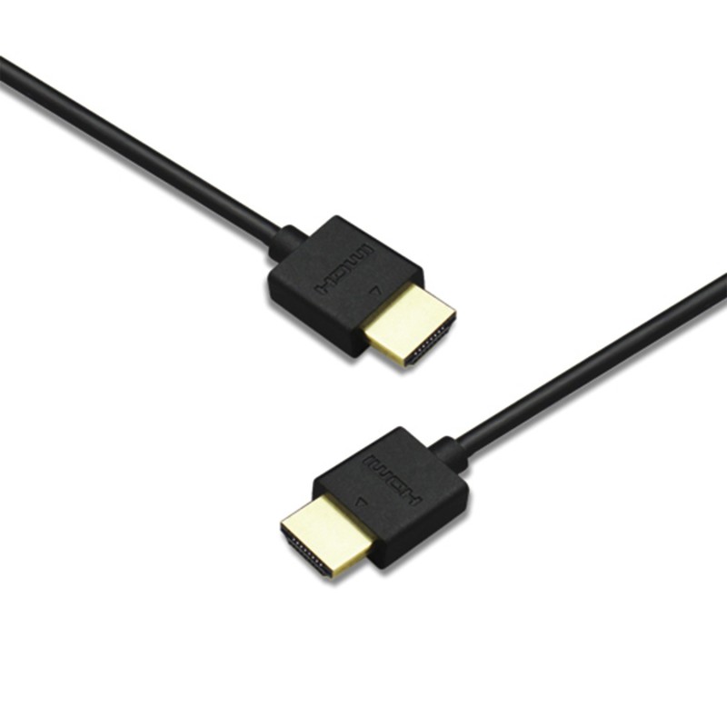 Cordon HDMI A M/M - 2m - ULTRA FLEX - 4K/60ips HDR 4:4:4 - gaine slim 4 mm - OR