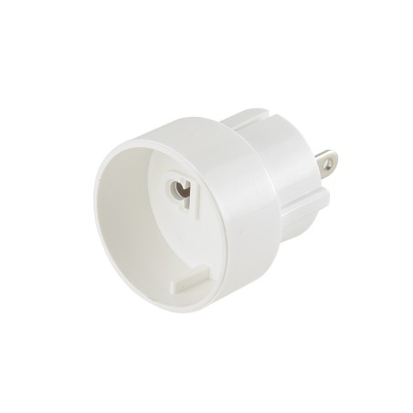 Adaptateur de voyage USA M/ 2 P+T France F - sans transfo de courant - 250V/16A