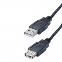 Cordon USB 2.0 - A mâle / femelle - noir - 3m