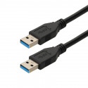 Cordon USB 3.2 gen 1 - A M/M - noir - 0m20