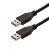 Cordon USB 3.2 gen 1 - A M/M - noir - 0m20