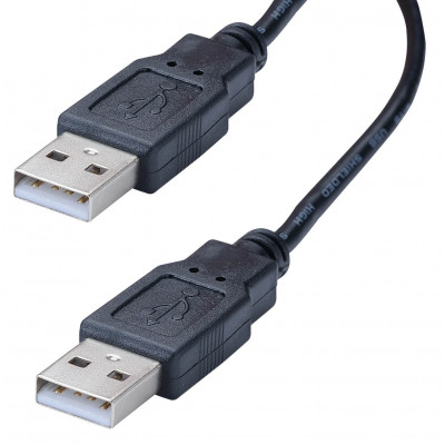 Cordon USB 2.0 A mâle / USB 2.0 mâle - noir - 3m