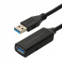 Cordon USB 3.2 gen 1 - A M/F ampli - noir - 30m