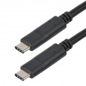 Cordon USB 3.2 gen 1 - C M/M - 3A - 5gbps - noir - 2 m
