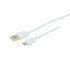 Cordon USB 2.0 - micro USB M / A M - 2.4A - 480 mbps - blanc - 2m
