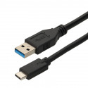 Cordon USB 3.2 gen 1 - A M/ C M - 3A - noir - 0,2 m