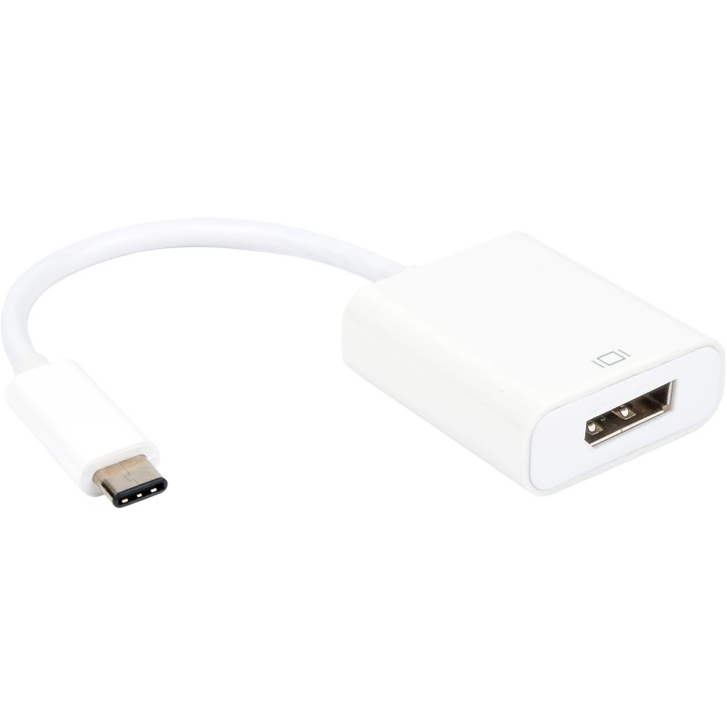 Convertisseur USB 3.2 gen 1 - C M vers DisplayPort 1.2 F - plug & play - 15cm