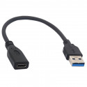 Adaptateur USB 3.2 gen 1 - A M / C F - noir - 0m20