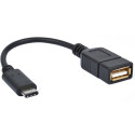 Adaptateur USB 3.2 - C M / A F - noir - 15cm