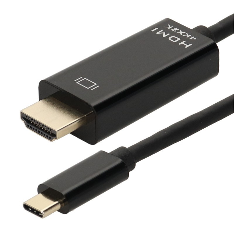 Cordon-Convertisseur USB C M / HDMI A M - UHD 4K 60ips - HDR 4:4:4 - OR- 2m