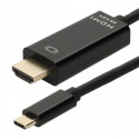 Cordon-Convertisseur USB C M / HDMI A M - UHD 4K 60ips - HDR 4:4:4 - OR- 2m