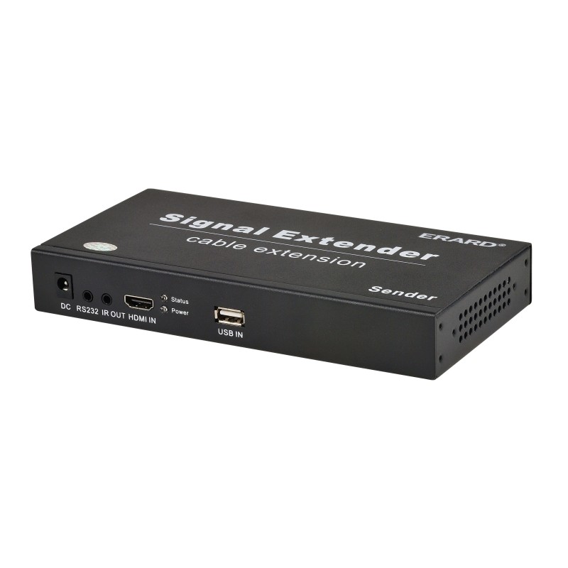 Extendeur HDMI +fonction KVM sur fibre optique - Full HD -fonction by-pass- 20km