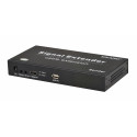 Extendeur HDMI +fonction KVM sur fibre optique - Full HD -fonction by-pass- 20km