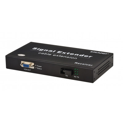 Extendeur VGA + audio + fonction KVM sur fibre optique SC - Full HD 1080p - 20km