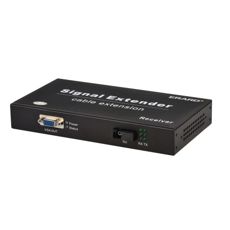 Extendeur VGA + audio + fonction KVM sur fibre optique SC - Full HD 1080p - 20km