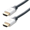 Cordon HDMI PREMIUM A M/M - 4K - or - prises métal - ultra flexible - 15m