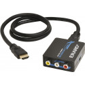 Convertisseur HDMI A F vers 3 RCA F + Jack 3.5 mm F - 4K/30ips - 0m80