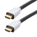 Cordon HDMI PREMIUM A M/M - 8K - or - prises métal - gaine noire - 2m