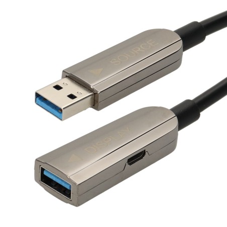 Cordon AOC USB 3.2 gen 1 - A M / F - 5 gbps - prises métal -80m