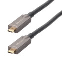 Cordon AOC - USB C M/M - Full Function - 8K/60ips - prises métal - OR - 3 m