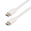 cordon USB C 3.2 Gen1 - C M/M 3A - blanc - 1m