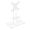 WIIL - Tablette Blanche pour colonnes WILL, poids maximum supporté de 5 kg