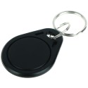 BADGE 13.56MHZ MIFARE CLASSIC 1K PORTE CLEF NOIR (PAR 100)