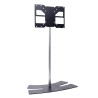 LUX-UP 1600XL pied TV Noir, orientable de +/- 20°, gestion des câbles.