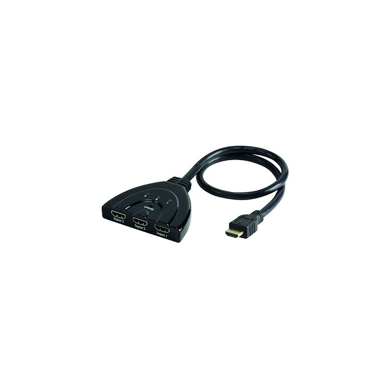 SELECTEUR HDMI 3 x 1 - AUTOMATIQUE (intEgrE sur cordon 50cm)