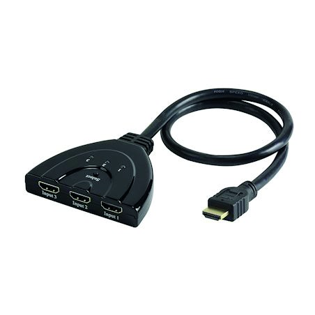 SELECTEUR HDMI 3 x 1 - AUTOMATIQUE (intEgrE sur cordon 50cm)