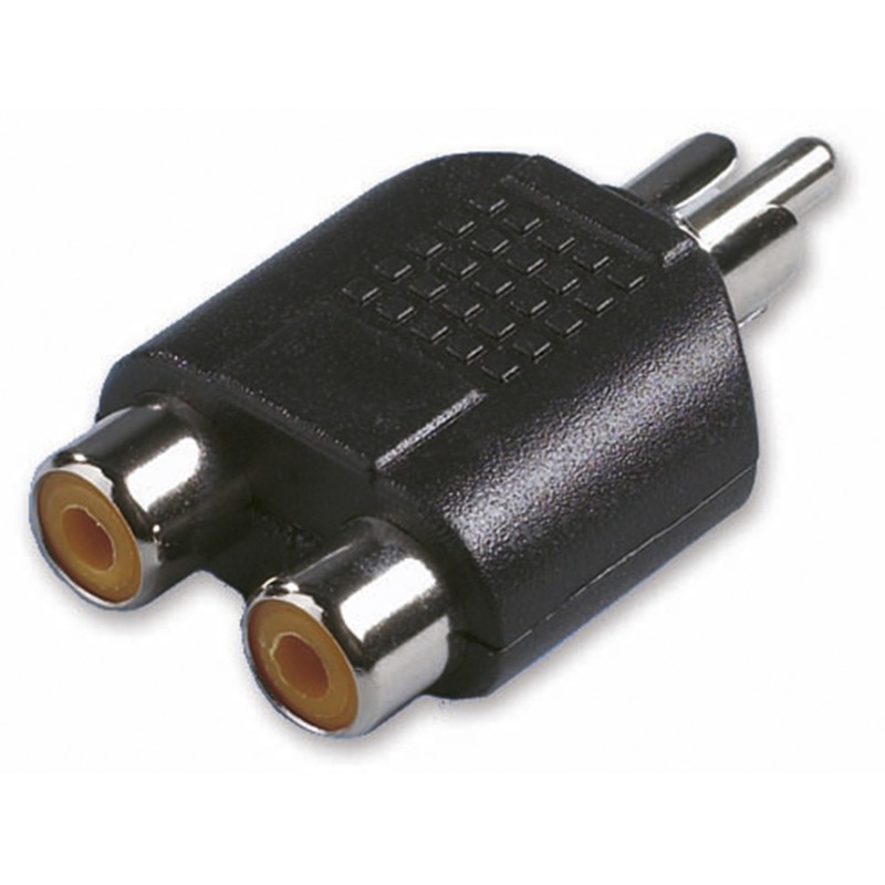 ADAPTATEUR 1 RCA MÂLE / 2 RCA FEMELLE