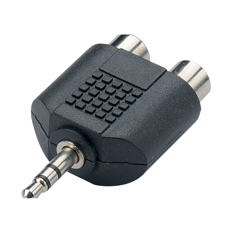 ADAPTATEUR JACK 3.5MM MÂLE / 2 RCA FEMELLE