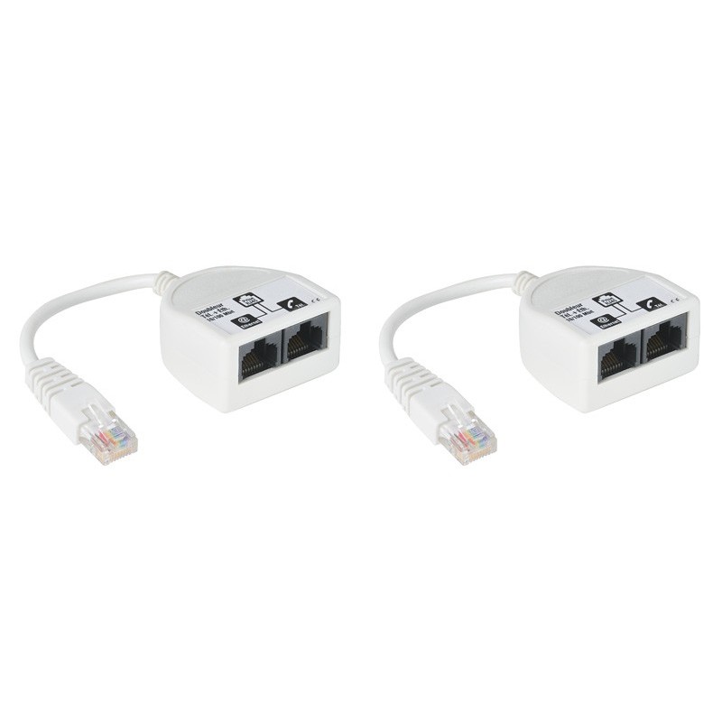 Coupleur/découpleur RJ45 - Internet et téléphone analogique